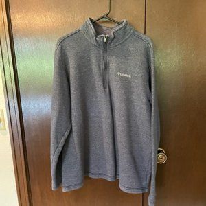 Men's Columbia XL 1/4 Zip Sweater Navy Blue